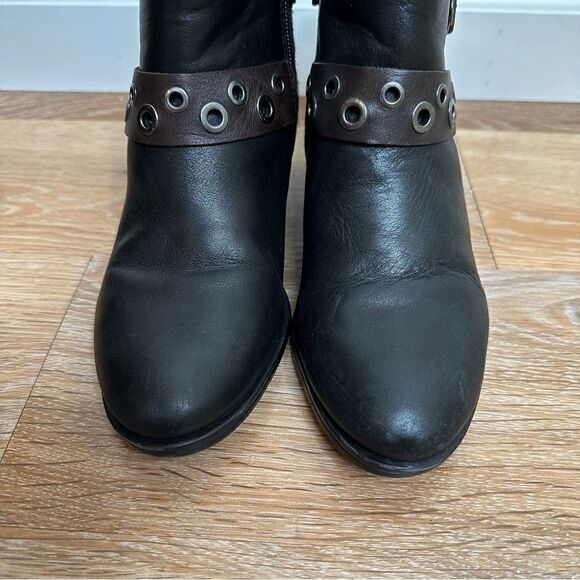 Naturalizer Drea Women’s Size 7 Leather Calf Fur Grommet Ankle Booties - Picture 8 of 13